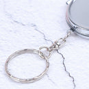 Personalised Folding Mirror Key Ring Keychain Portable Compact  CosmetEW3C