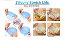 Silicone Stretch Lids And Bowl Covers,The Perfect Combination,Reusable, Dur M6U5