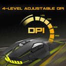 USB Wired Gaming Mouse RGB 4800 DPI Adjustable Optical Mouse for Computer PC