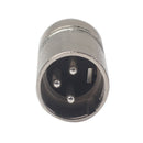3 Pin Mini Xlr Male Connector To A 3 Pin Standard Xlr Male Head