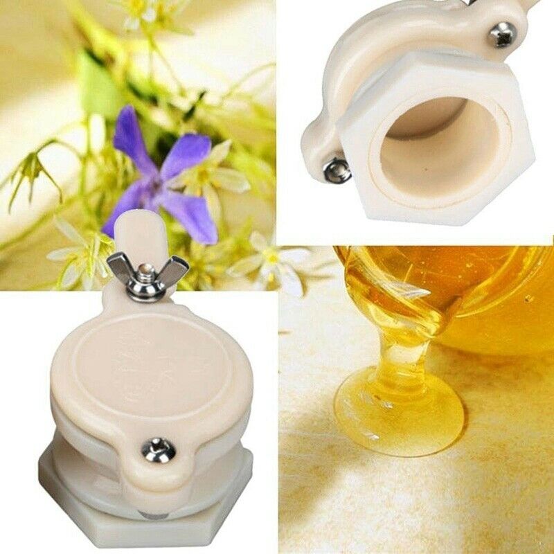 Frame Grip Holder Stainless Steel Hive Frame Holder + 2Pack Honey Gate Valv