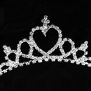 Children Kids Girl Heart-Shape Tiara Headband Wedding Crown Hairband Hoop