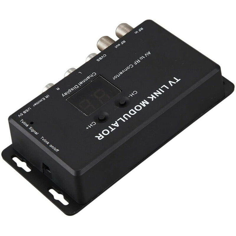 TM70 AV To RF UHF Plastic Home Infrared Return Receiver TV Link Modulator Mini