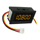DC 3 Wire 0.36'' Yellow LED Digital Display Panel Volt Meter Voltmeter Motor