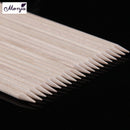 20pcs Wooden Cuticle Pushers Manicure Pedicure Orange Sticks Nail Art P OPO