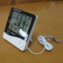 Digital LCD Temperature and Humidity Meter Weather Station Indoor Outdoor Clock