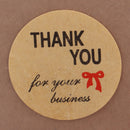 500pcs/roll Thank you for your business Stickers for seal labels gift PackaSEAU