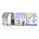 Wedding Party Gift Box House Shape Package Tin Box Candy Cookies Biscuit C a Gw