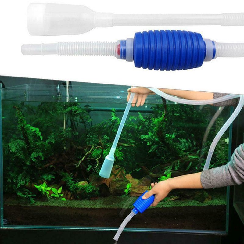 Siphon Cleaner Fish Tank Aquarium Gravel Clean Hand Pump Vacuum Syphon Kit New