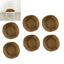 Pack of 6Pcs Round Washable Chair Seat Slipcovers Bar Stool Cover Dust-proof