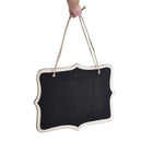 10pcs Mini Chalkboards Signs Hanging Blackboard Rectangle Message Board Dou