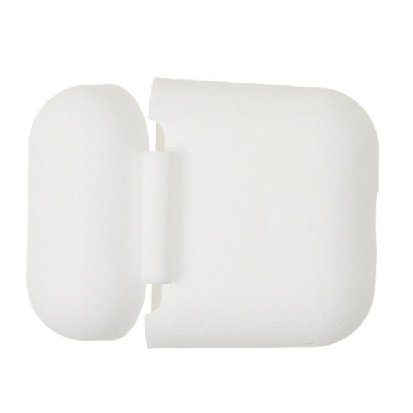 White+Red Silicone Case Protector Bumper Box For AirPods Wireless Earpod