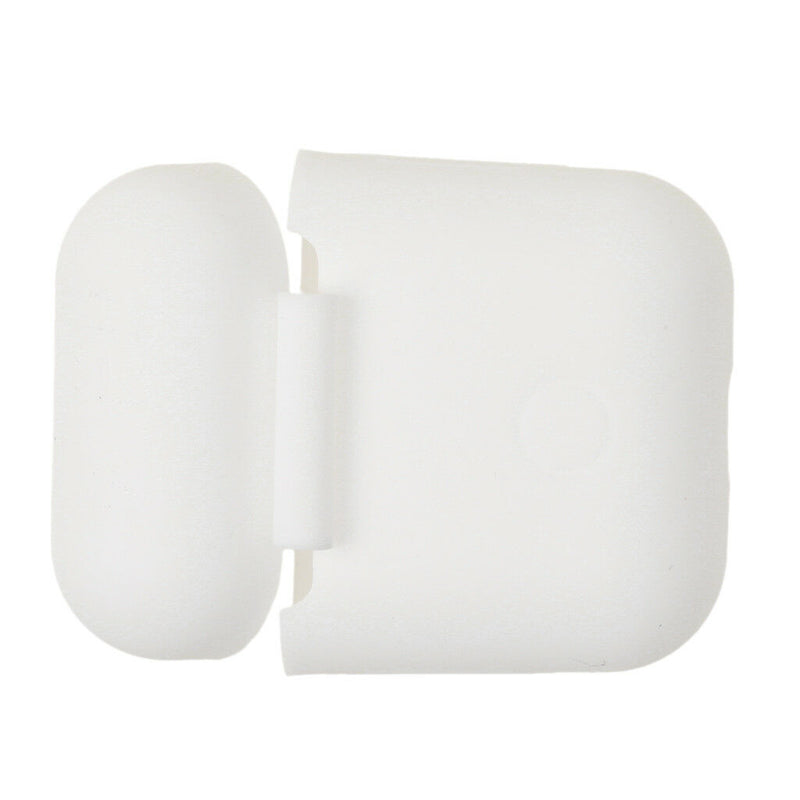 White+Red Silicone Case Protector Bumper Box For AirPods Wireless Earpod