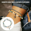 2X Bohemia Sea Turtle Beach Anklet Shell Women Bohomia Ankle Bracelet Jewelry