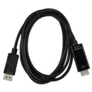 HDMI Cable 6 Feet 4K X 2K DisplayPort / Mini DP Male A HDMI Adapter Black