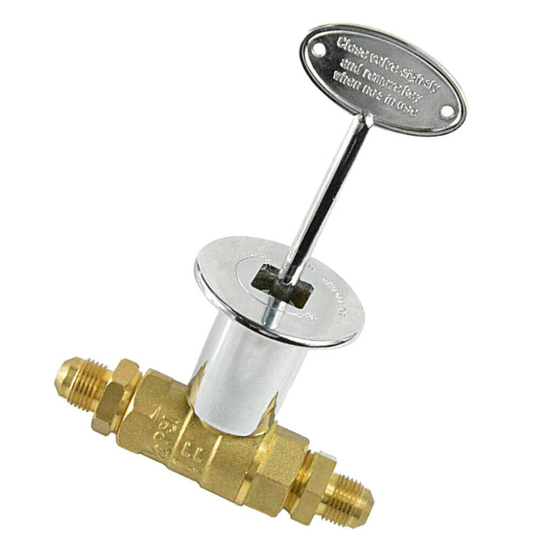 Gas Brazier With Lock 1/2" Control Valve High Pressure Valve With Key Sleeve