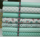 9PCS 25x25cm DIY Square Floral Cotton Fabric Patchwork Cloth For Craft Sewing