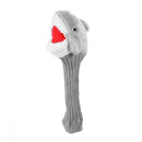 Shark Fleece Golf Club Head Cover Headcover for No.3 No.5 Fairway Wood