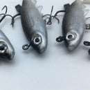 5 Pieces Soft Fishing Lure Wobbler Swim Bait Artificial Bait Carp Fishing L