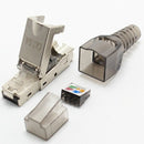 Super Six Types of Pressure-Free Shielded Crystal Head Cat6A Shielded Gigab