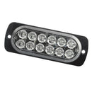 Car Pickup Vehicle Emergency 12 LED White Strobe Flash Light Dash Lamp