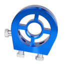 M20X1.5 Oil Filter Temp Pressure Cooler Gauge Sandwich Plate Adapter Sensor Blue