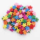 100pcs Mixed Christmas  Flower Sewing Scrapbook Craft Wooden Buttons DIY