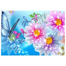 Flowers Butterfly DIY Diamond Painting Cross Stitch Rhinestone Home Decor