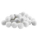 500Pcs Vibrant Colours Fluffy Small Craft Pompoms 18mm White