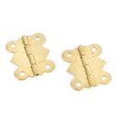 10X Brass Color Mini Butterfly Hinges to Cabinet Drawer Jewelry Box DIY Repair&