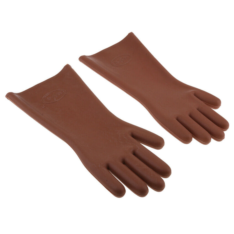 1 Pair Rubber Electric Safety Gloves, Free Size