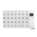 Digital 7days Pill Reminder Organizer Pill Box Case Timer White