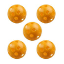 50PC Plastic Airflow Hollow Wiffle Practice Training Golf Balls Yellow New