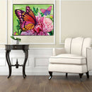 Butterfly Flower 5D Diamond DIY Painting  Kit Home Decor Craft
