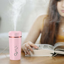 Air Humidifier Low Noise Fine Mist Spray Humidifier for Car Home (Pink) A