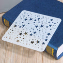 Star Theme Hollow Lace Ruler Embossing Template DIY Photo Album Draw Tool