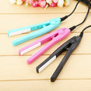 Mini Practical Electric Hair Styling Ceramic Straightener Curler Iron Roller M&
