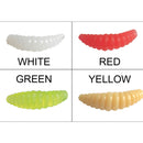 150pcs 2cm Maggots Grub Protein Soft Lures Baits Worms Fishing Lure for Carp