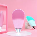 Pink Silicone Cleansing Instrument Electric Face Washer Five-Speed Adjustin