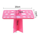 26hole Makeup Brushes Drying Rack Brush Holder Cosmetics Makeup Tools Pink