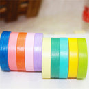 10x Rainbow Roll DIY Washi Sticky Paper Tape Masking Tape Self Adhesive Tape LJ