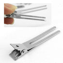 100 pcs Girl Lady Double Prong Alligator Hair Bows Clips Findings 45mm  YTM
