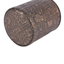 1 pc High Quality Brown Leather Rune Dice Cup PU leather 82x82x91mm BX