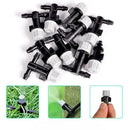 30 Micro Drip Irrigation Self Garden Watering Hose Spray Tee Sprinkler C2C2