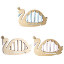 Nordic Style Wood Swan Jewelry Storage Baby Hair Clips Holder Organizer HangP1R4