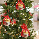 Christmas Tree Pendant Cute Ball Ornaments Home Decor for Xmas (B-9.7cm)