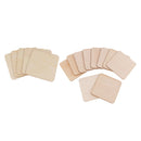 15x Wooden Square Shape Unfinished Wood Craft Blanks Squares DIY 80 /120mm