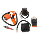 Ignition Coil Solenoid Relay spark Kit fits for Go Kart GY6 50cc 125cc 150cc