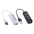 4-Port USB Adapter for LAPTOP ADAPTER black 1M Multi Splitter Expansion