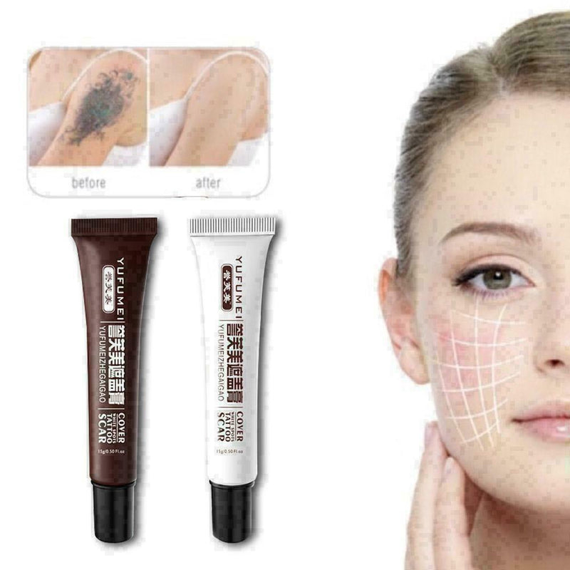2* Skin Camouflage Make-Up Concealer For Tattoo, Scar Birthmark Up-UK- Cove L8B2